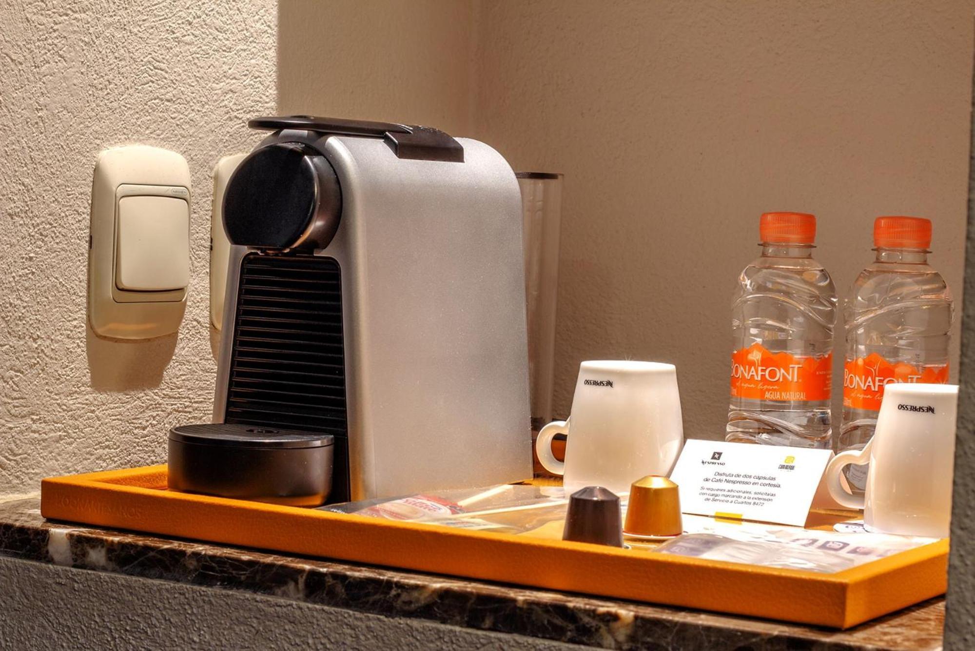 Camino Real Pedregal Mexico 호텔 외부 사진 A Nespresso coffee machine in a hotel room